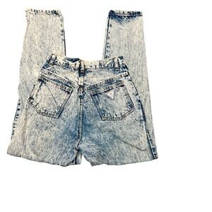 Vtg 80's PALMETTOS Womens 24x30 (0) Acid Washed Vintage High Rise Zip Cuff Jeans